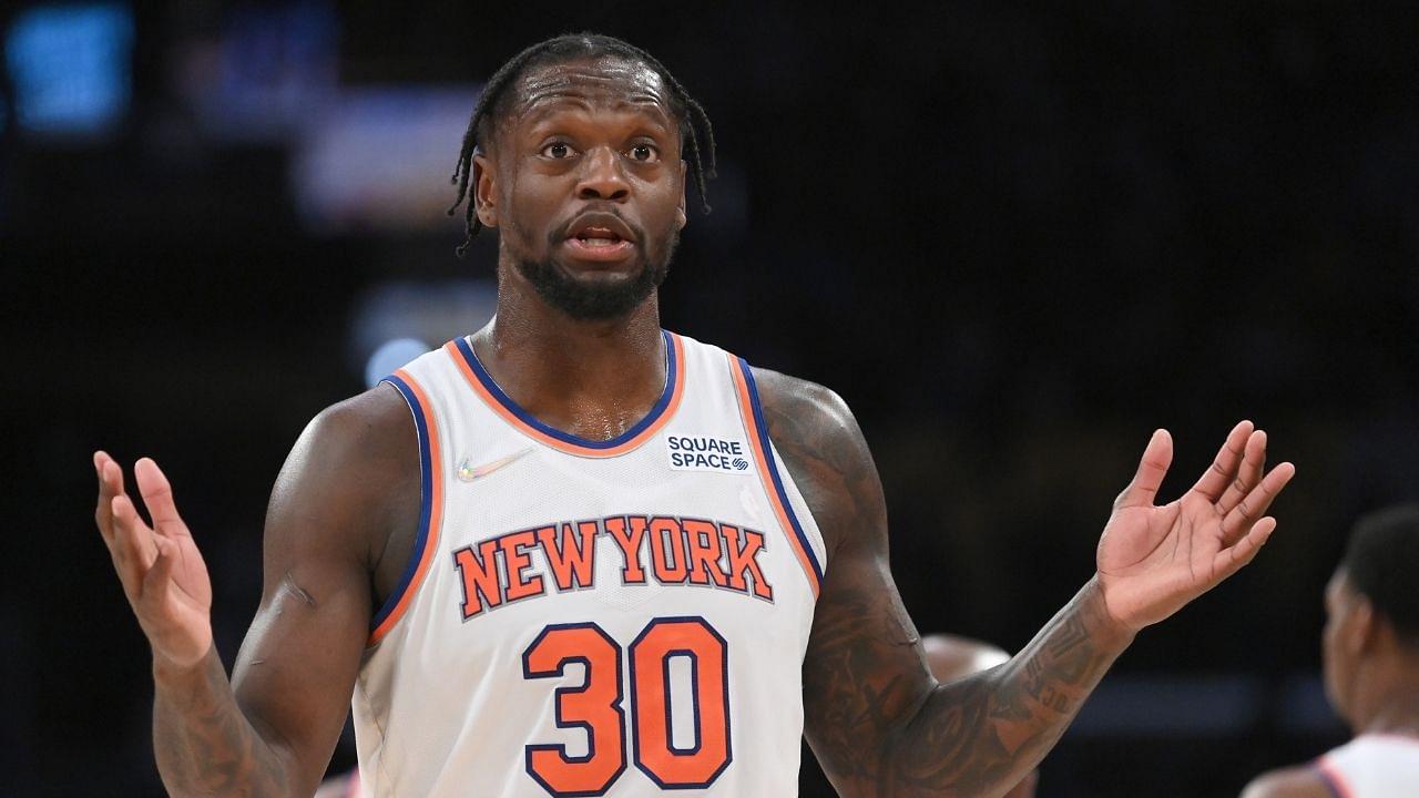 "Julius Randle lost it with an assistant coach during the 3rd quarter against the Lakers": The Knicks' former All-Star's unraveling 2021-22 season gets adverse reactions from NBA Twitter