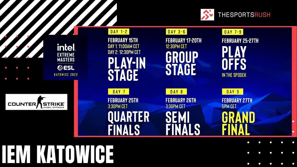 CSGO IEM Katowice Schedule and Format When does IEM Katowice 2022