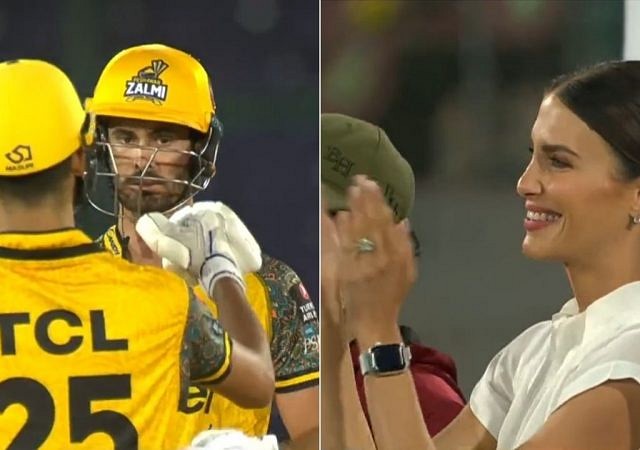 PSL 2022: Erin Holland cheers for husband Ben Cutting as he scores half-century for Peshawar Zalmi in a losing cause vs Multan Sultans