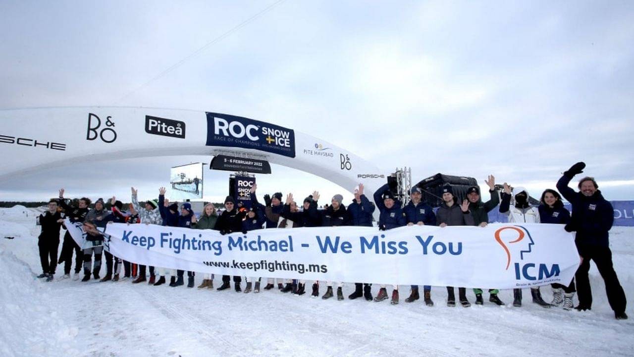 "Keep Fighting Michael, We Miss You": Before the commencement of the Race of Champions event on Saturday, Team Sweden sent a heartfelt greeting to former seven-time world champion Michael Schumacher.