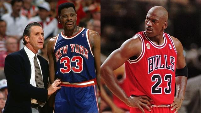 “This Michael Jordan play makes me sick, I need you to knock him down”: How Pat Riley berated the Knicks for befriending the Bulls legend during their Playoff matchups