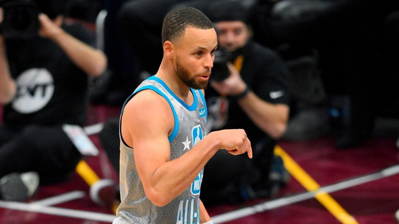 "Something in that Akron water!": Warriors' Stephen Curry posts reaction after breaking three-point record with 16 threes during the All-Star game