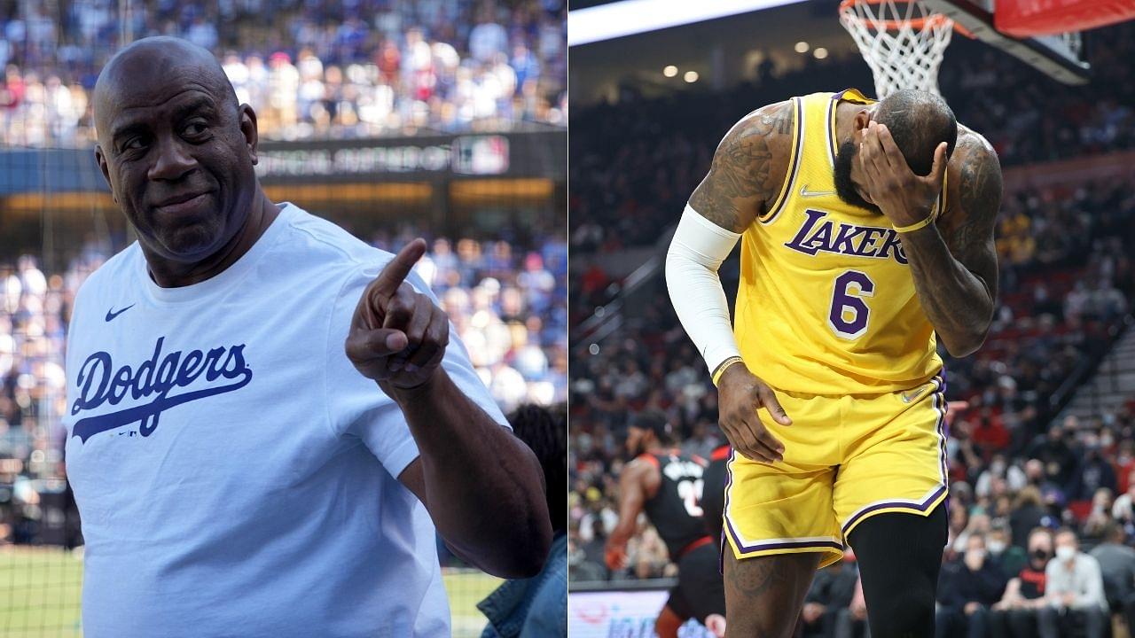 “After this Los Angeles Lakers loss to Portland, I’m speechless”: Magic Johnson expresses his disappointment in LeBron James and co. as they lose 105-107