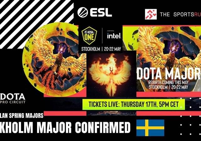 ESL Dota 2 Stockholm Major confirmed on LANs for Spring Tour