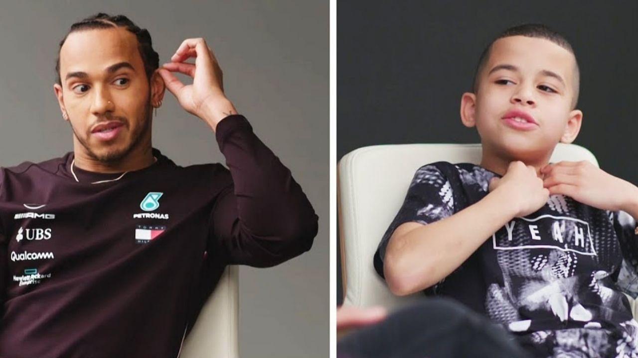 "I hate losing"- Lewis Hamilton gets mugged by a nine-year-old during an interview