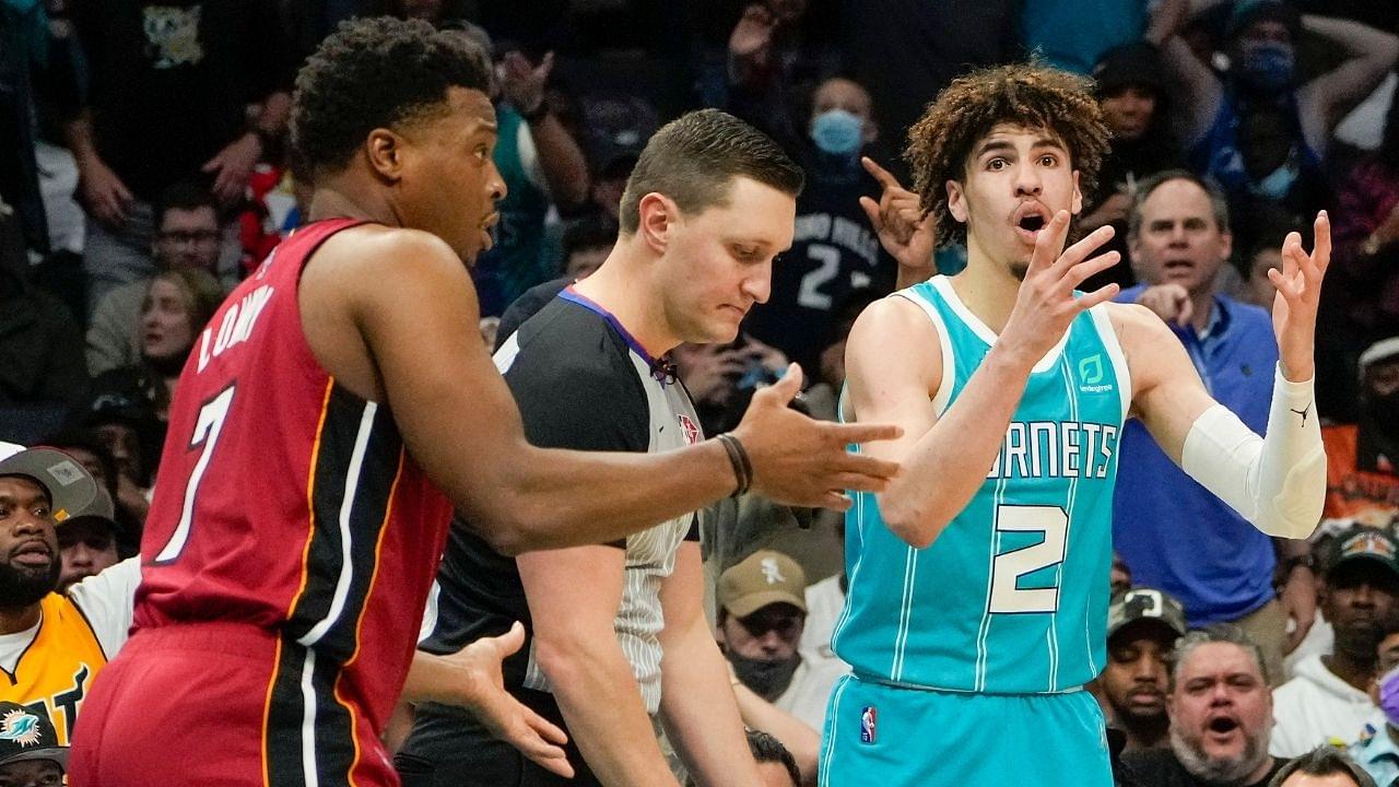 "LaMelo Ball and the Hornets deserve a f**king apology!": Hornets fans explode as franchise goes 1-9 in their last 10 after controversial loss vs Heat