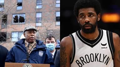"I think it's unfair and I'm not sure if a Boston fan created this rule": New York City mayor Eric Adams confesses to being struggling with the COVID mandate of the Big Apple but believes allowing players like Kyrie Irving would send a mixed message