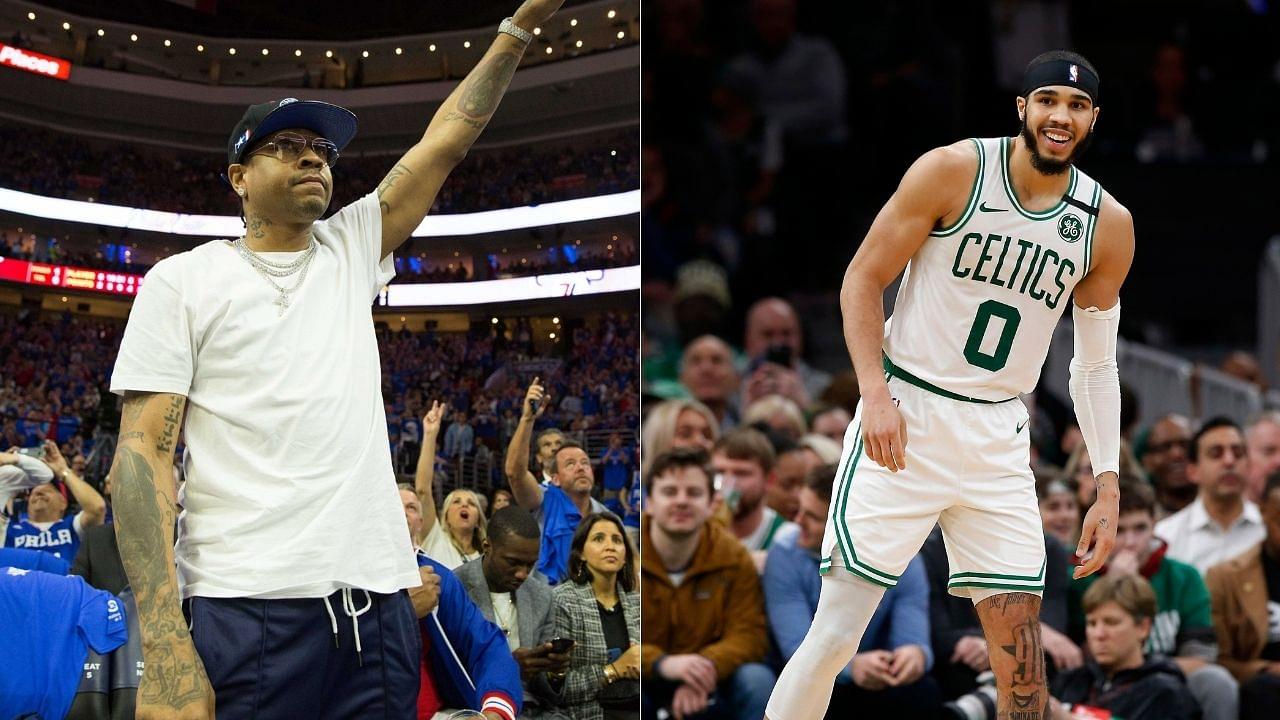 “Allen Iverson tells me he loves my game every time I see him”: Jayson Tatum as he takes it to Twitter revealing how the Philly legend’s compliments make him seem grateful