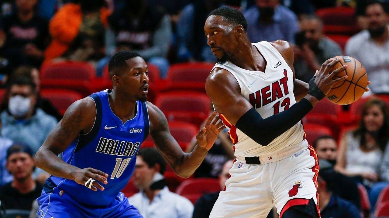 "Bam Adebayo is so good on defense, he blocked his own shot!": NBA Twitter is incensed as the Heat star's dunk vs Mavericks isn't counted due to eye-brow raising rule