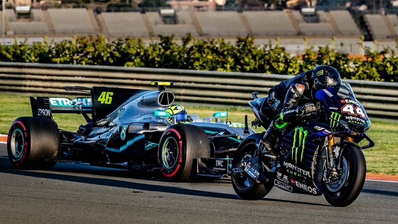 "What a day that was"– Mercedes reshares video when Lewis Hamilton and Valentino Rossi met to have a legendary crossover