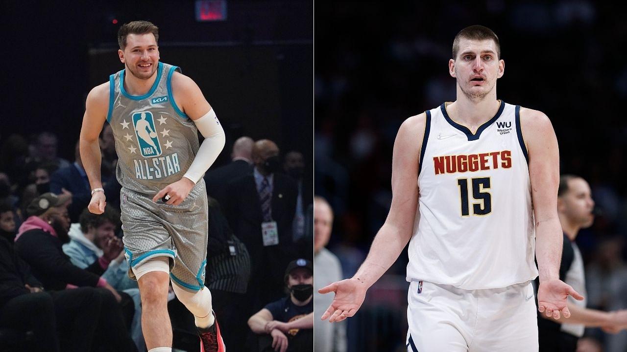 "Just like my free throws, man": Luka Doncic gets real about struggles from the free-throw line while throwing a ball at All-Star teammate Nikola Jokic