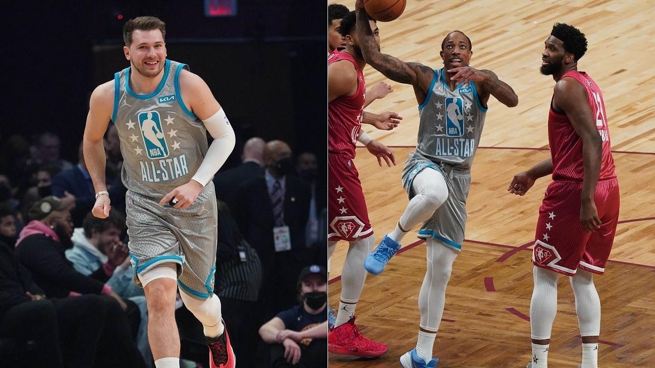 "Did you ever miss a mid-range shot in your life?": Luka Dončić is in awe of DeMar DeRozan's ability to knock down shots on a consistent basis from the spots no one takes shots anymore