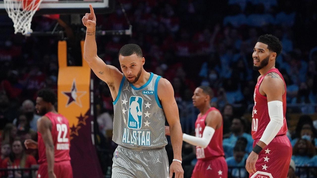 "Stephen Curry just won $558K for charity in 36 minutes!": Warriors' superstar wins the 2022 Kobe Bryant Kia NBA All-Star MVP honors, makes 16 3-pointers while doing so
