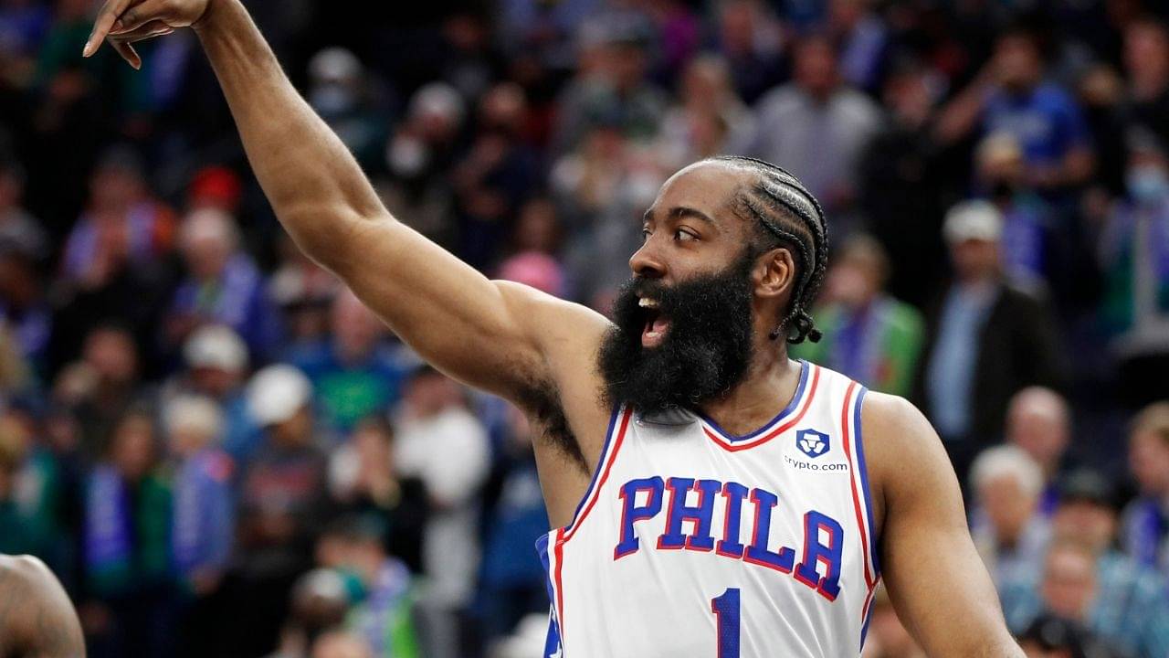 “James Harden has equaled Ben Simmons in all-time Sixers 3s made!”: ‘The Beard’ hits his patented stepbacks and overshadows the newly acquired Nets forward