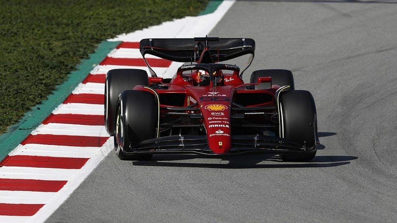 Ferrari F1 75 Carlos Sainz E Charles Leclerc 2022 Foto Editorial