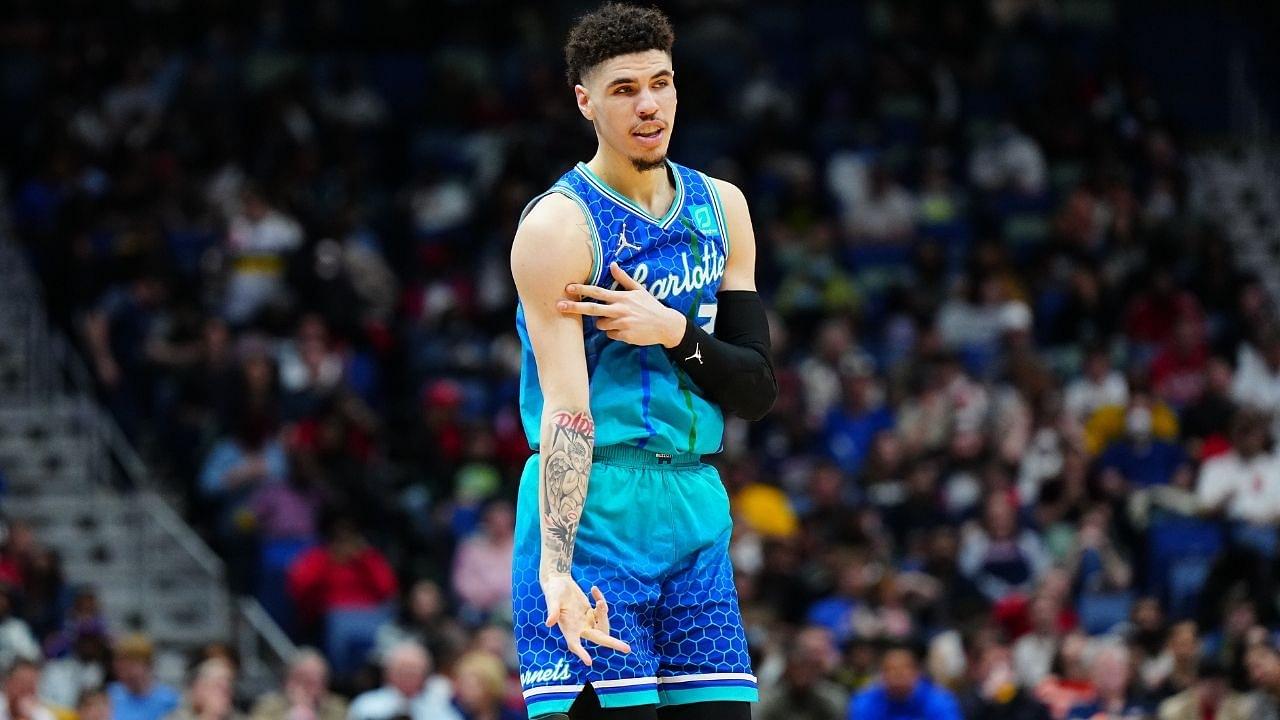 “When will it be fair to name LaMelo Ball as the greatest Hornet ever!?”: NBA Twitter lauds the All-Star for joining the elite company of LeBron James and Luka Doncic in a special feat