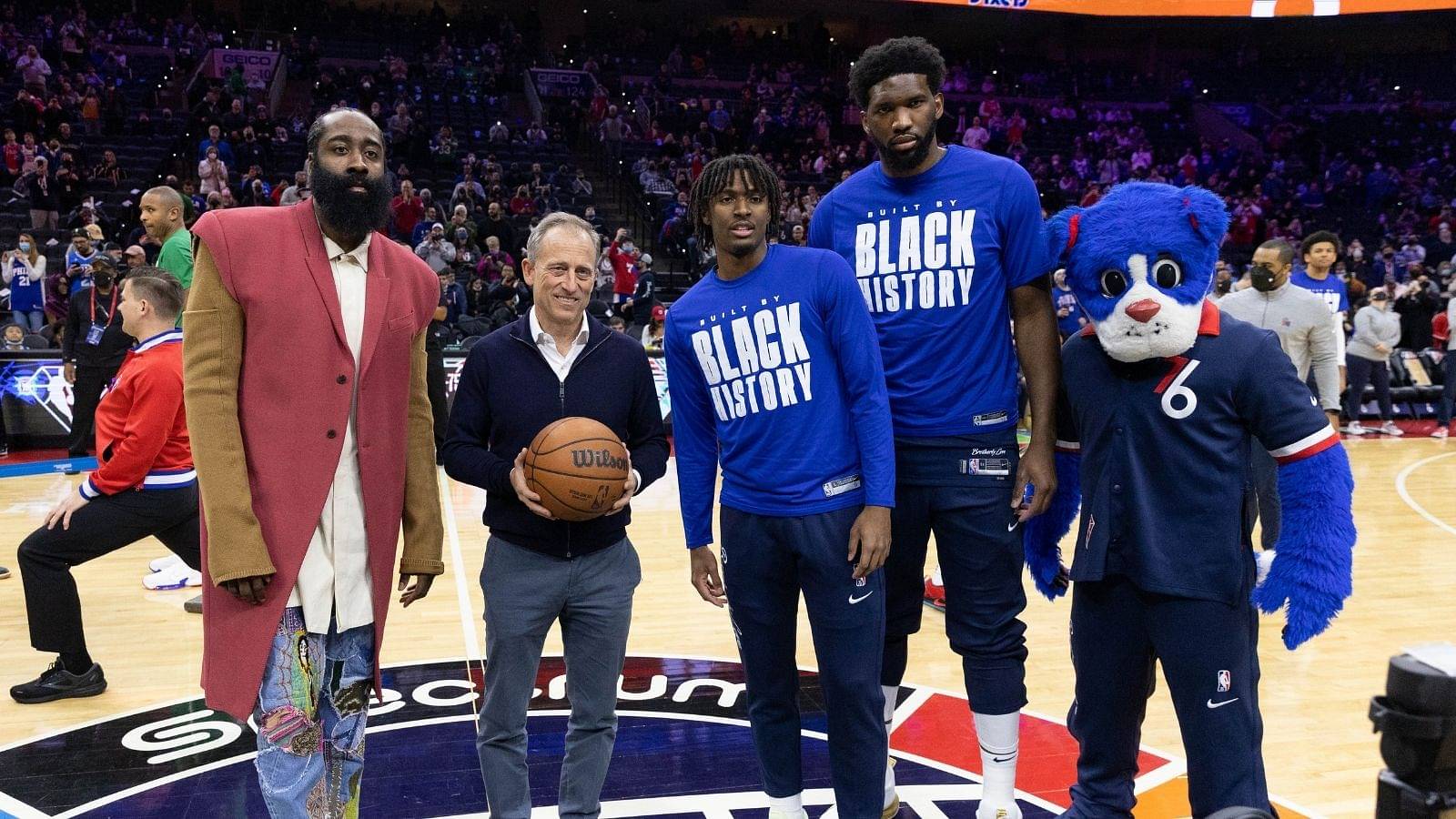 "Joel Embiid, James Harden and Tyrese Maxey almost broke Wilt Chamberlain and Co's record": Sixers trio score 176 points in their first 2 outings coming close to a record set in 1961
