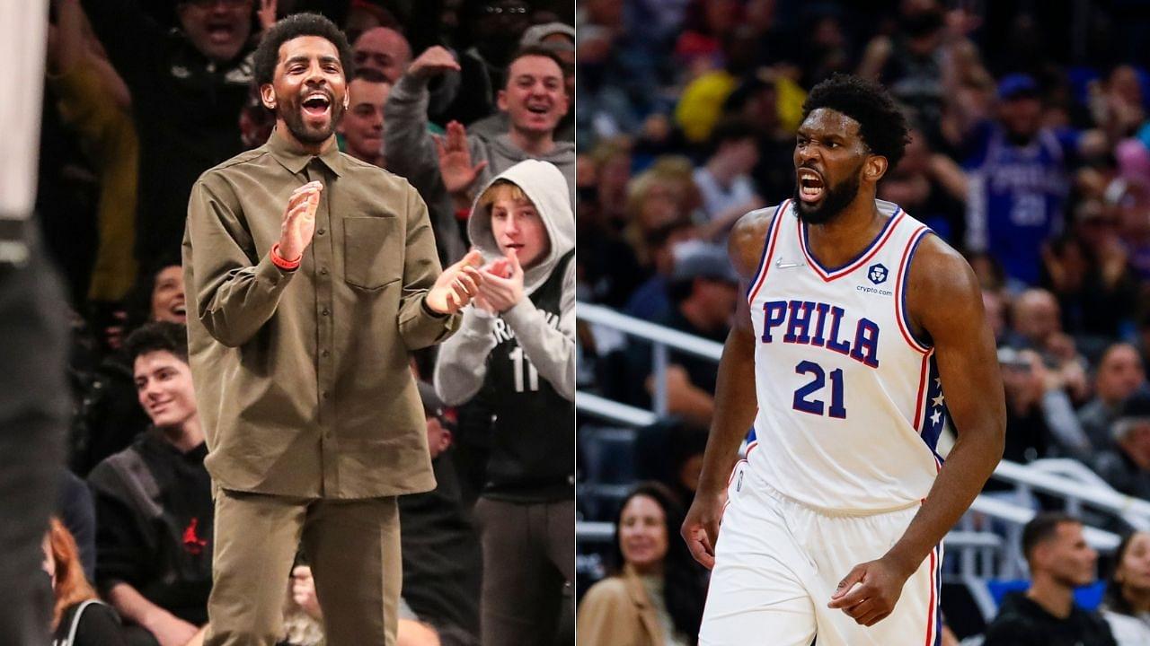 "Joel Embiid has made one free throw for every minute Kyrie Irving has played this season!": The Philadelphia big man has on an average spent 3 minutes per game at the line