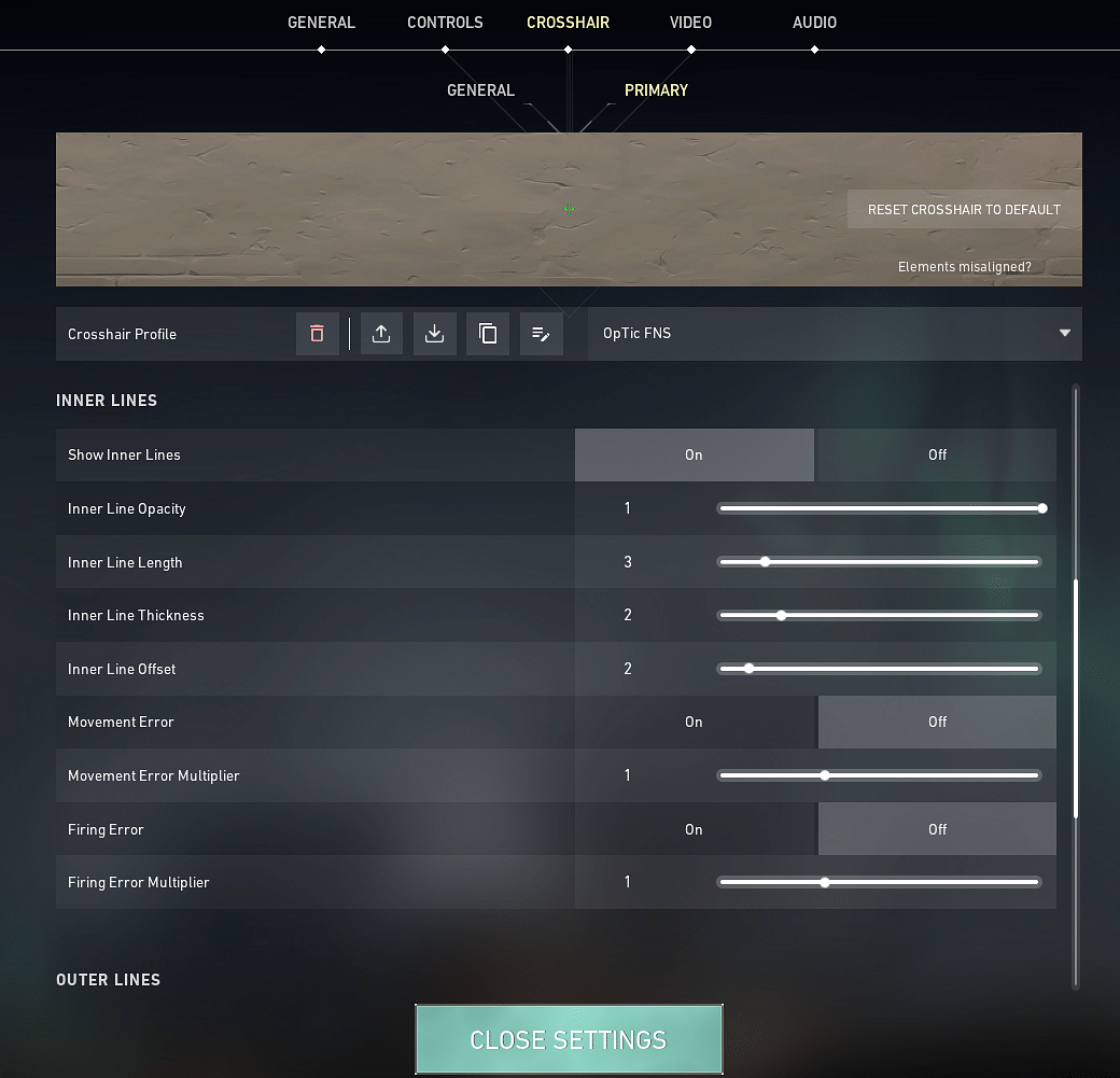 OpTic FNS Valorant settings: Gear, Mouse Sensitivity, Crosshair, Key ...