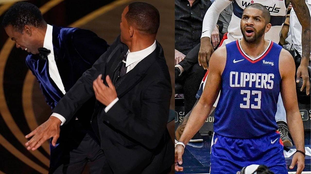 "Lily thought Will Smith slapping Chris Rock was staged and fake. I think it was real!": Clippers' Nicolas Batum asks NBA Twitter for their take on the Oscars debacle