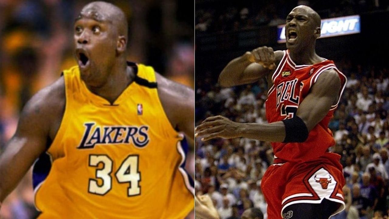 6'6" Michael Jordan and 7'1" Shaquille O'Neal are the only two NBA players to have ever achieved this historic feat