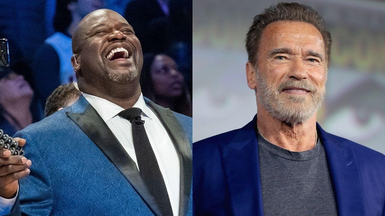 "He must have eaten 10 meals, the waitresses went and kept bringing food": Arnold Swarzenegger on his first meeting with a rookie Shaquille O'Neal in 1993