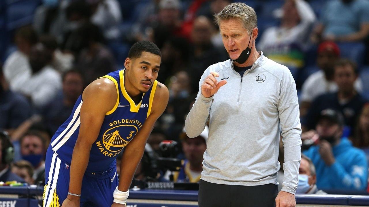 "Jordan Poole, don't settle for 6th Man of the Year, be an All Star!": Warriors' Head Coach Steve Kerr explains why he is so tough on the 22-year-old