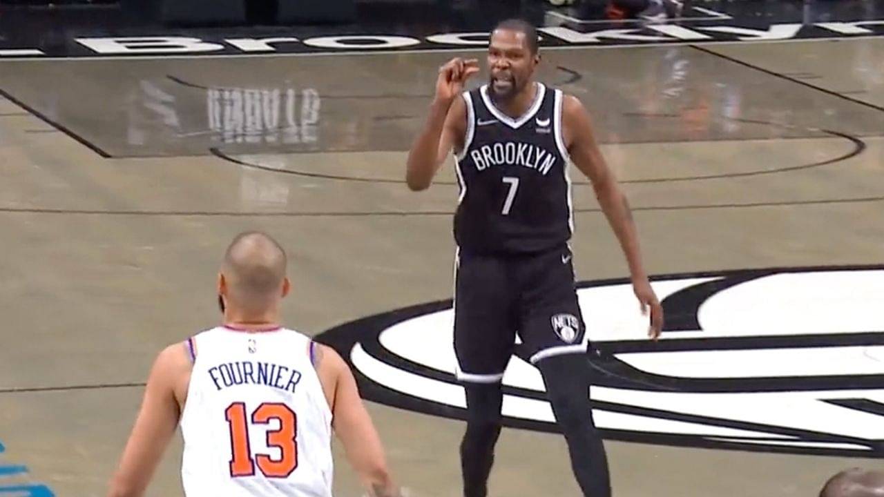 "Evan Fournier, you're too tiny!": Nets' Kevin Durant hit the Knicks' forward with the disrespect as he dropped 53 points to win the Battle in New York