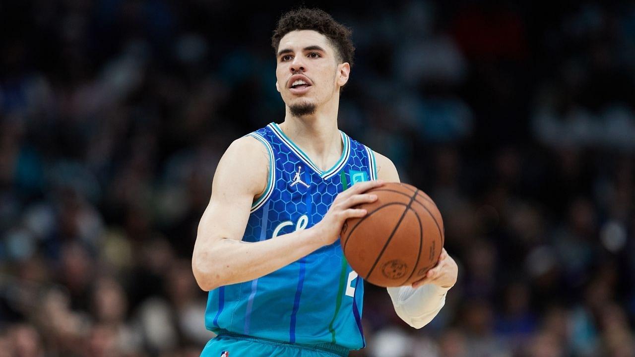"Y'all really f**king with LaMelo Ball, huh?!": Hornets star hilariously lets just a tiny bit loose during interview after immaculate win over Luka Doncic's Mavericks