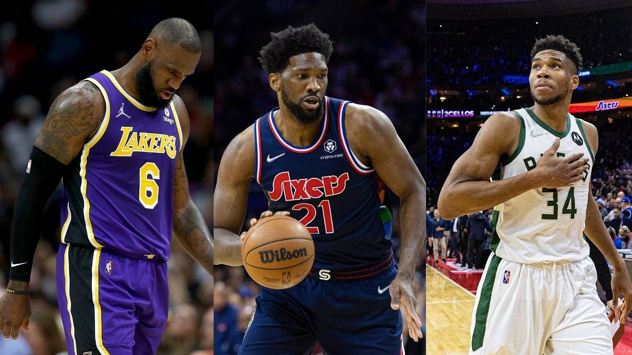 "Giannis Antetokounmpo and Joel Embiid both have 1853 points, but LeBron James is taking home the scoring title!": Insane statistic shows how both the Sixers' and Bucks' star have same point total in same number of games this season