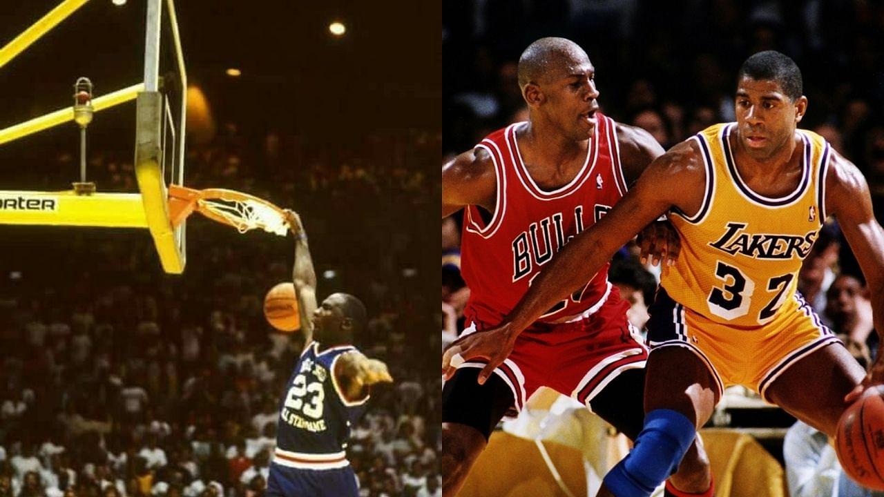 “Michael Jordan really hit a leaning windmill and then dropped 54 points”: Magic Johnson’s charity game saw the Bulls legend show up and show out