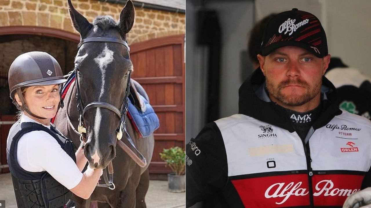 "Darling, I'm not riding Bottas"– Geri Horner calls their family horse a "Bottas character"