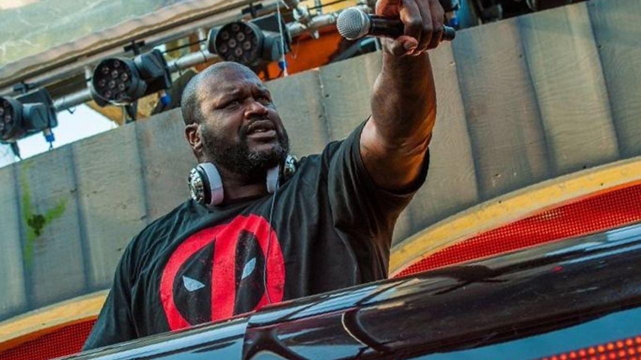 “Shaquille O’Neal couldn’t shoot a jumper to save his life, but now he’s nailing it mid-concert!”: NBA Twitter erupts as “DJ Diesel” knocks down a shot on a mini hoop during a concert