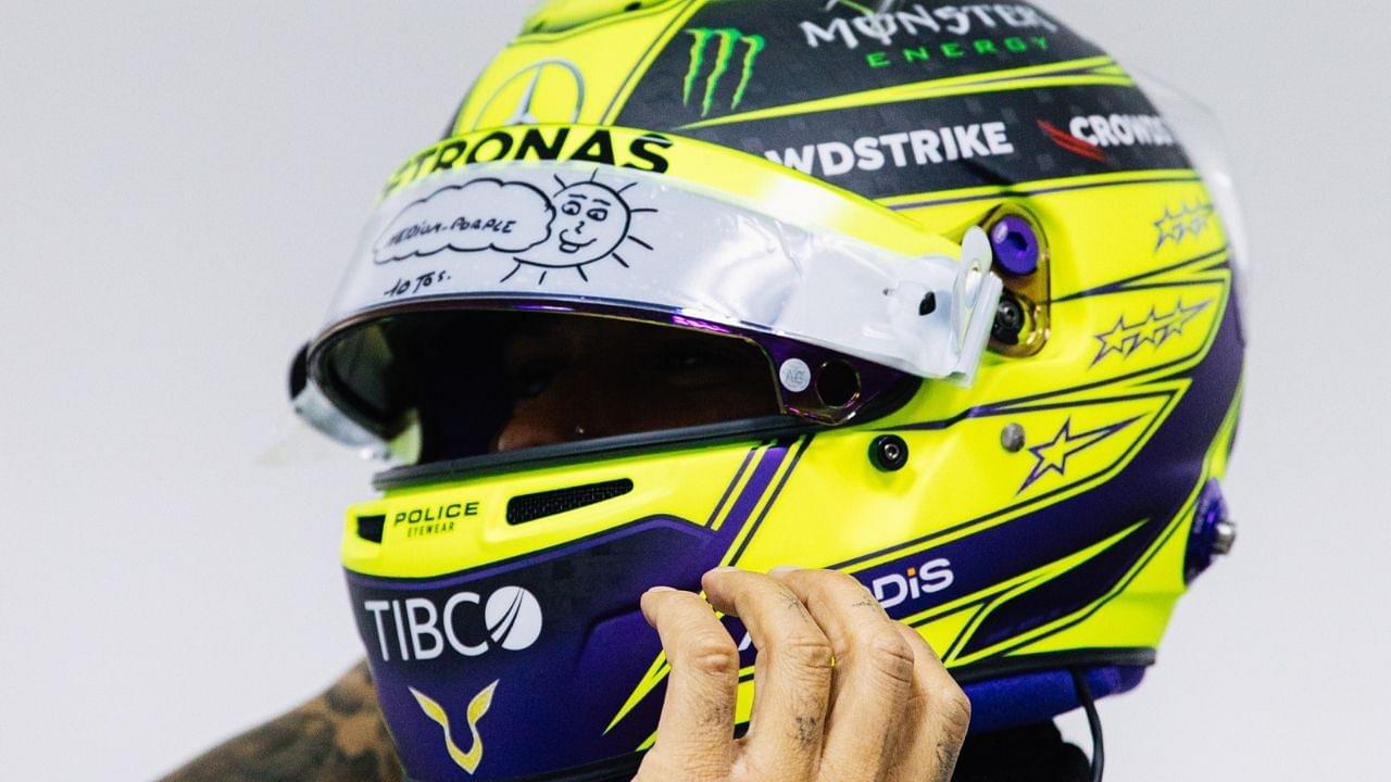 "Yellow is my history"– Lewis Hamilton shares his 'important helmet design' with fans ahead of Bahrain GP