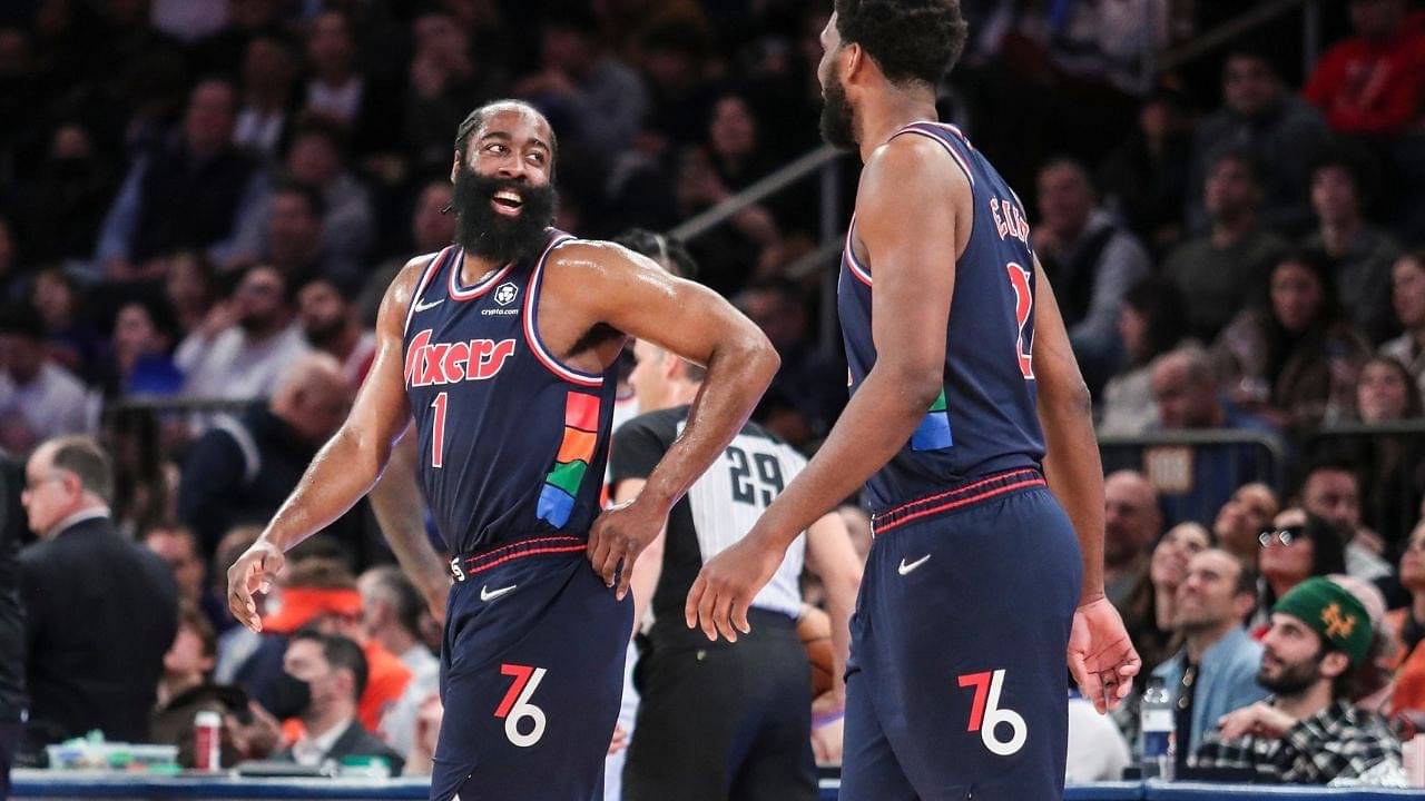 Joel Embiid and James Harden En Route to Be the First Duo To Lead NBA in Scoring and Assists Since 1982