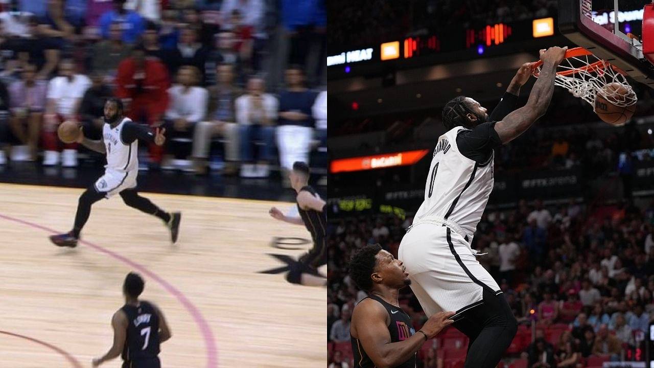 "Did Andre Drummond just throw up a peace sign like he is Tyreek Hill?" : NBA Twitter mocks Brooklyn Nets center for trying to copy NFL star Tyreek Hill