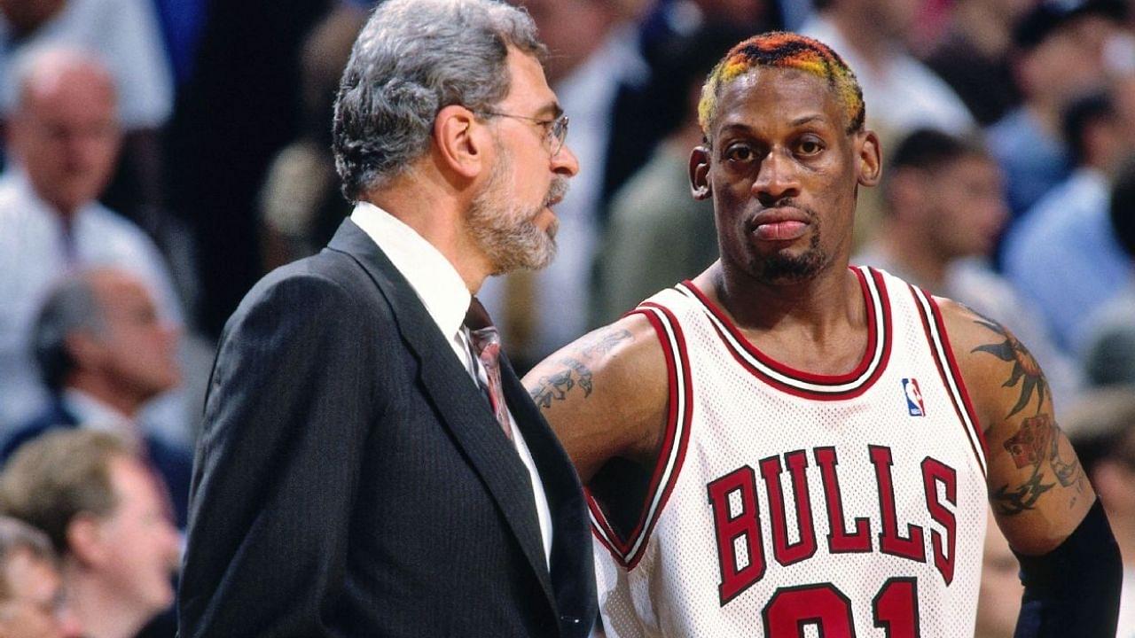‘Dennis Rodman got fined $200,000 for headbutting the referee’: When Phil Jackson laughed in disbelief as the Chicago Bulls star got ejected
