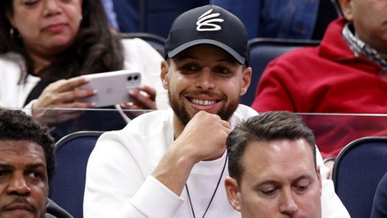 “Stephen Curry was really locked in seeing Chet Holmgren and co. suffer a huge loss”: NBA Twitter reacts as the Warriors MVP enjoyed the Gonzaga-Arkansas Sweet 16 clash