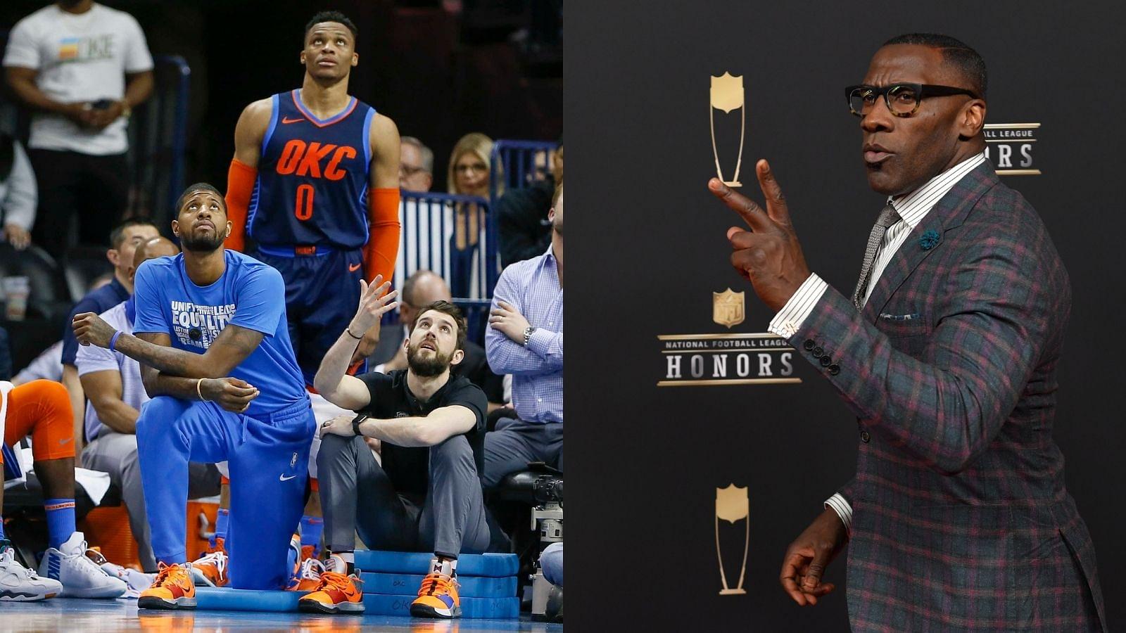 "Where were y'all when PG was called Pandemic P? Tell Russell Westbrook to play better, THE END": Shannon Sharpe defends Skip Bayless, calls out people's bias by referencing Paul George