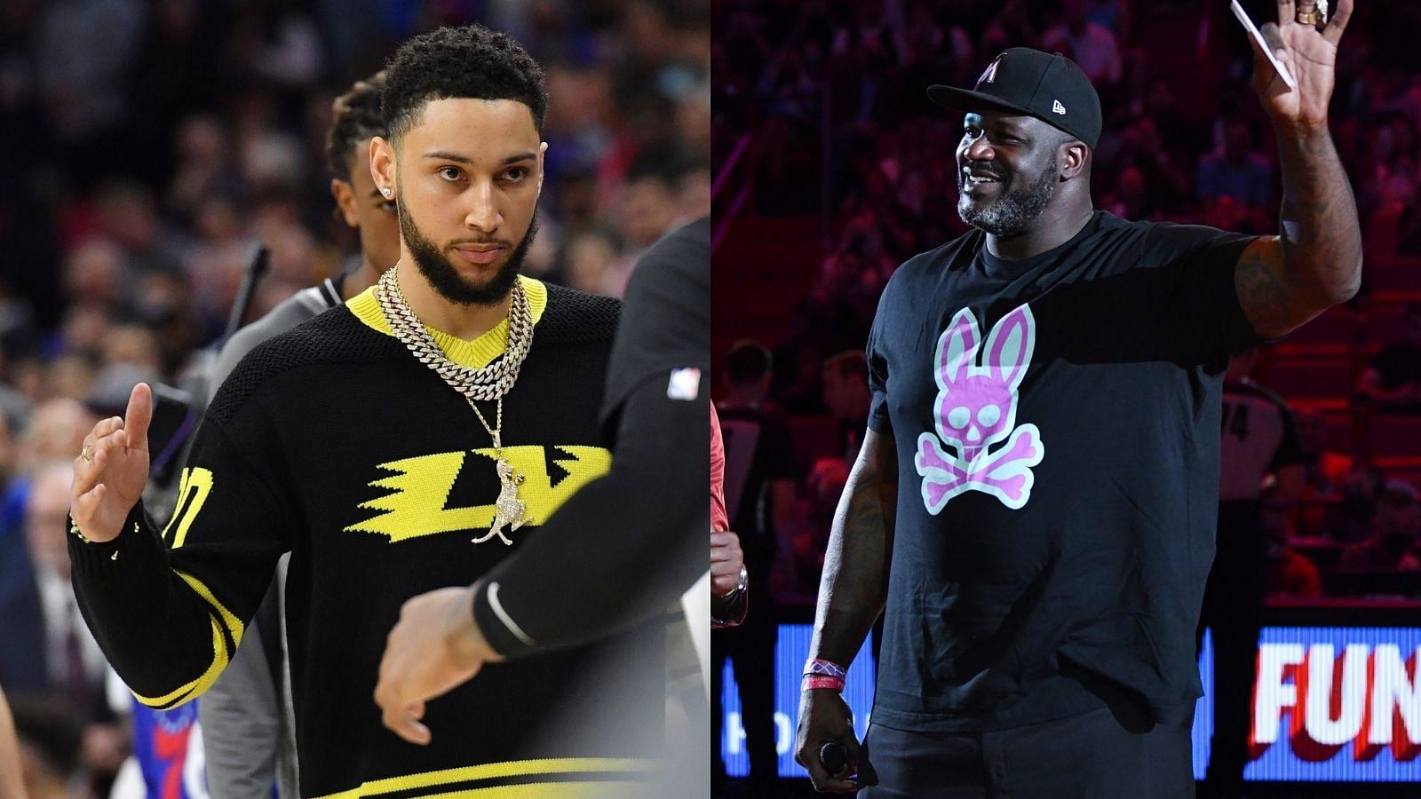 Ben Simmons takes the bench for the first time in Philly since the 2021 Playoffs, and Shaquille O'Neal is glad that he did.