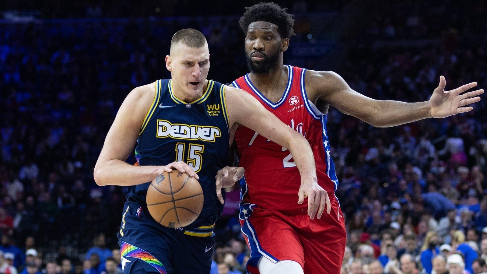 "Joel Embiid better than Nikola Jokic??? Yeah, probably a good call on the delete": Nuggets' Twitter handle hysterically puts an end to Sixers' handle as the latter tries trolling the Serbian international
