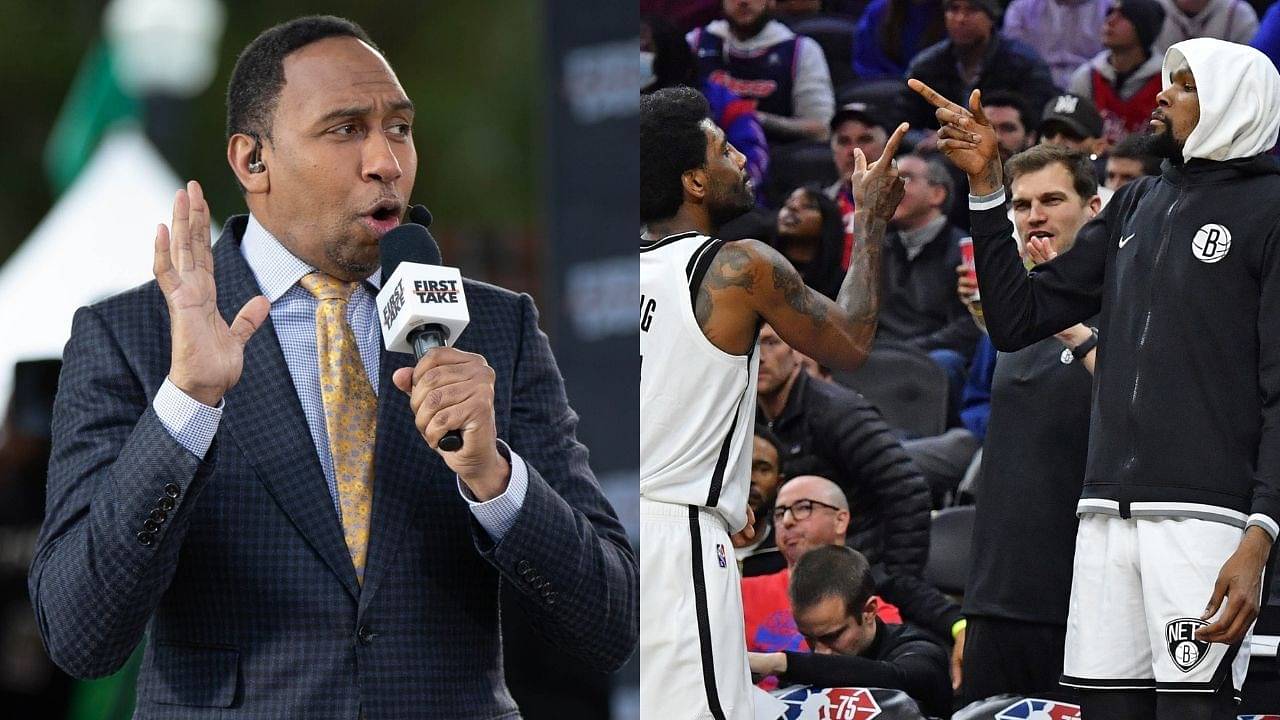 "Kevin Durant how about achieving a miracle by talking some sense into Kyrie Irving": Stephen A. Smith requests the Slim Reaper to remind his teammate about the chip being on the line