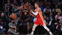 “Somebody who has the ball all game is going to score”: RJ Barrett slyly taunts Trae Young as the Hawks star erupts for 45 points on 25 shot attempts in a 6-point win vs the Knicks