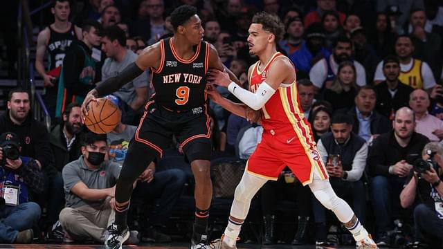“Somebody who has the ball all game is going to score”: RJ Barrett slyly taunts Trae Young as the Hawks star erupts for 45 points on 25 shot attempts in a 6-point win vs the Knicks