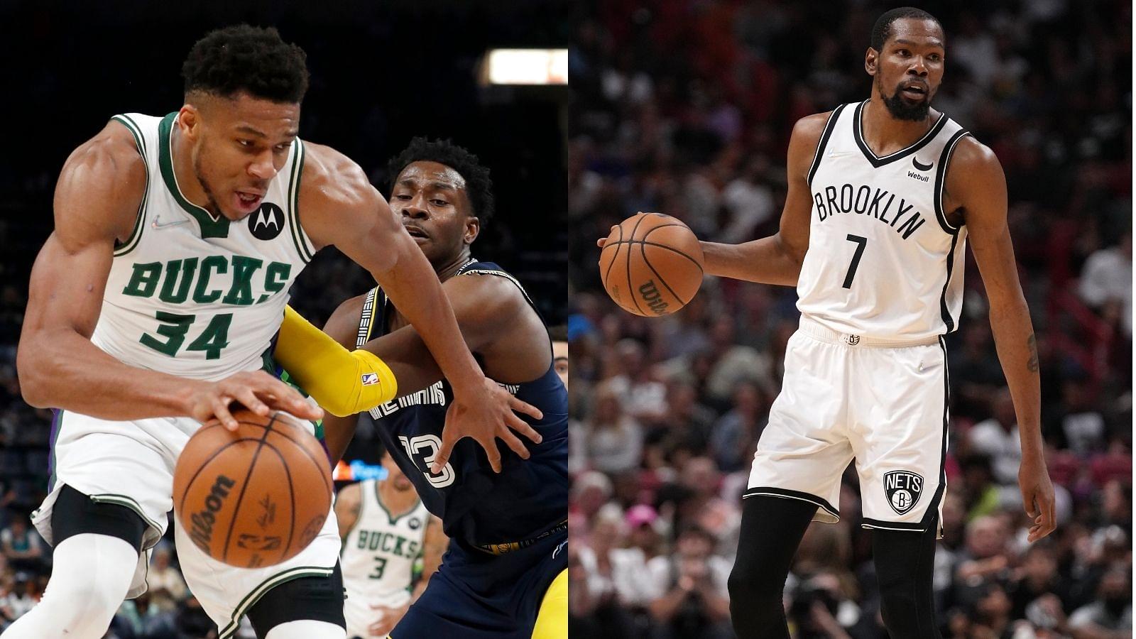 "How on earth do Kevin Durant and Giannis Antetokounmpo weigh the same!?": NBA has the Greek Freak and the Slim Reaper listed around 240 lbs, confuses NBA Twitter