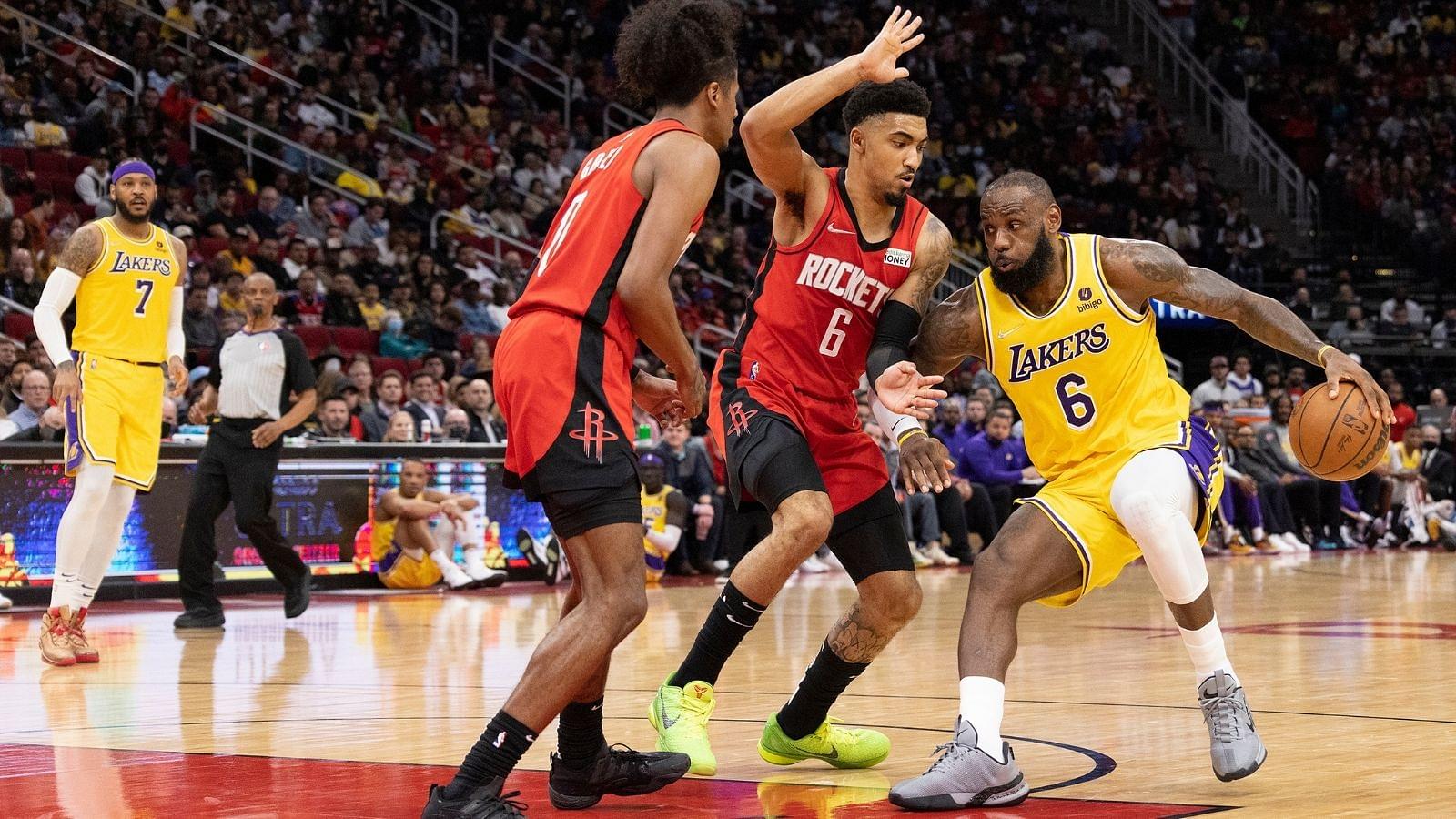 "LeBron James chickened out!!!": Veteran analyst calls out Lakers MVP as he passed up the opportunity to seal the deal against the Rockets