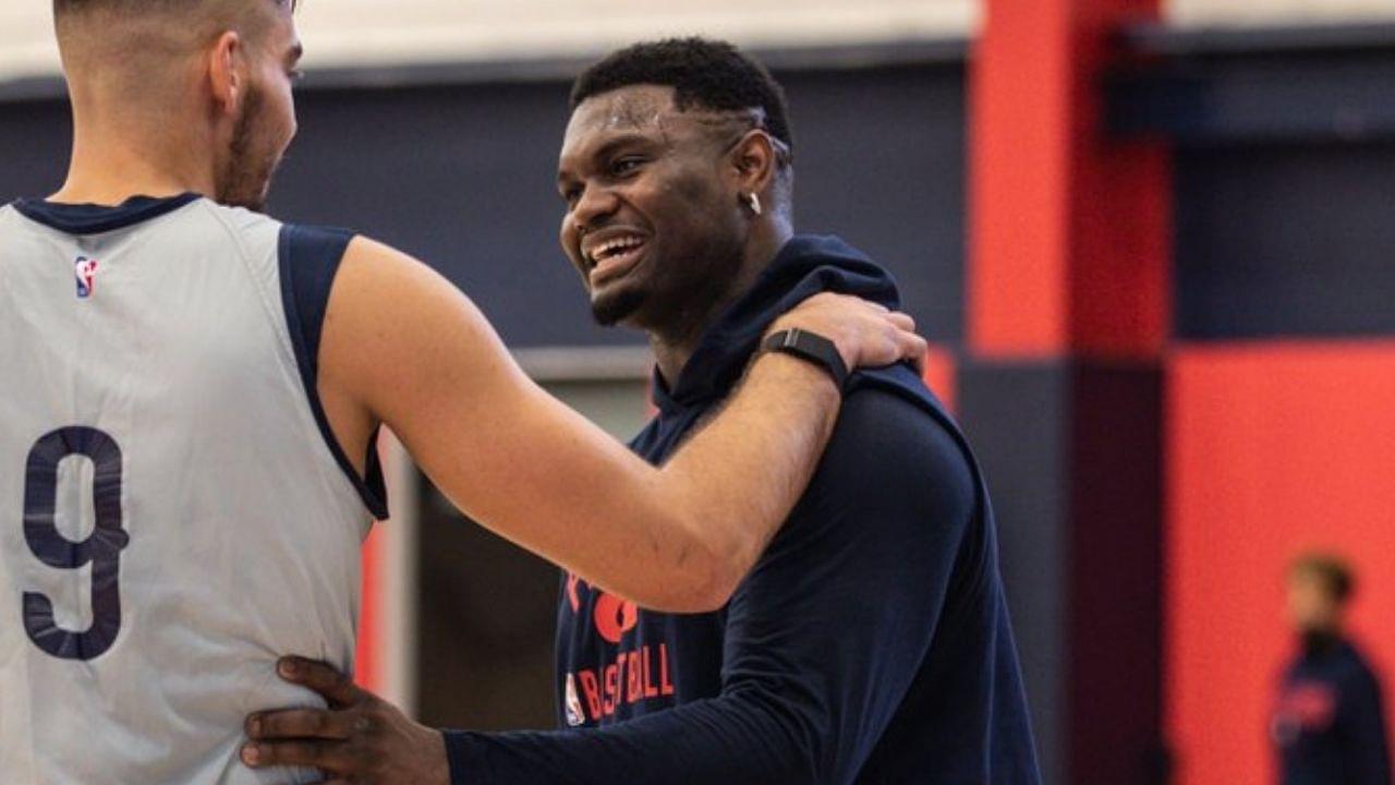 “This is the thinnest version of Zion Williamson we have seen since his rookie season”: NBA Twitter reacts as photos of the youngster training at the Pels practice facility go viral