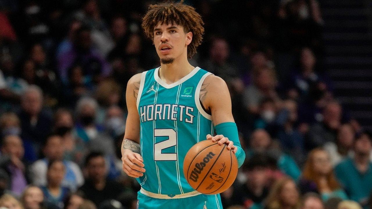 "LaMelo Ball's handle has become ABSOLUTELY INSANE!": NBA Twitter erupts as compilation showcasing Hornets star's latest handles is released