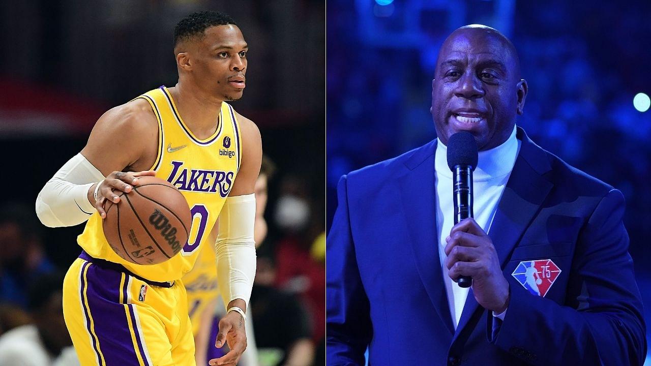 "Stop defending Russell Westbrook, after you insulted him yourself, Magic Johnson! : NBA Twitter tears into the Lakers legend hypocritical tweet in defense of the Brodie