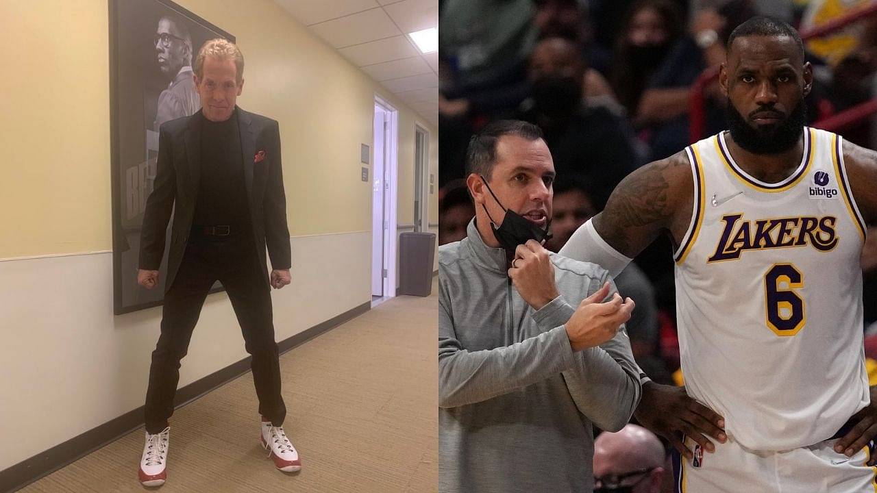 "Frank Vogel campaigning for LeBron James as MVP is laughable": Skip Bayless mocks the Lakers head coach for buttering up to LBJ only to save his job